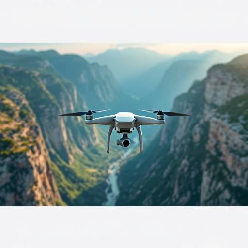 Un drone survolant les Gorges du Verdon