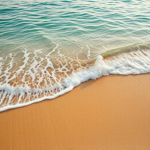 Une plage de sable fin avec des eaux turquoise à Nice, idéale pour un film en bord de mer